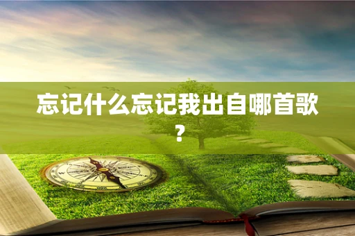 忘记什么忘记我出自哪首歌？