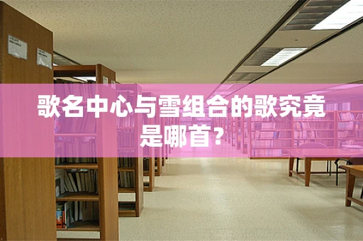 歌名中心与雪组合的歌究竟是哪首？