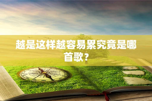 越是这样越容易累究竟是哪首歌？