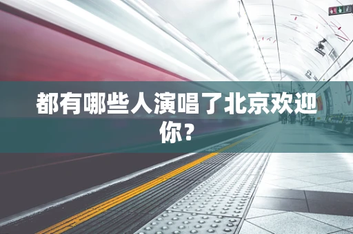 都有哪些人演唱了北京欢迎你？