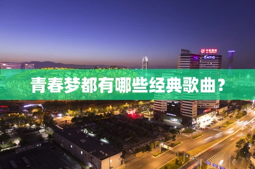 青春梦都有哪些经典歌曲？