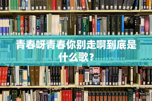 青春呀青春你别走啊到底是什么歌？