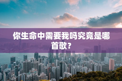 你生命中需要我吗究竟是哪首歌？