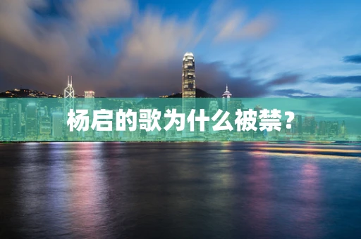 杨启的歌为什么被禁？