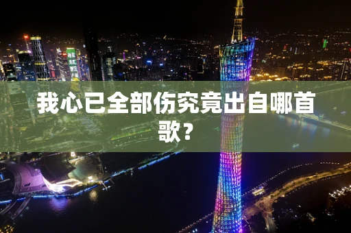 我心已全部伤究竟出自哪首歌？