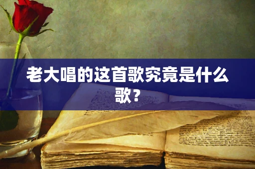 老大唱的这首歌究竟是什么歌？