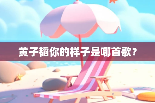 黄子韬你的样子是哪首歌？