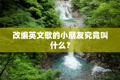 改编英文歌的小朋友究竟叫什么？