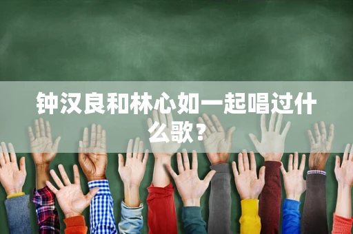 钟汉良和林心如一起唱过什么歌？