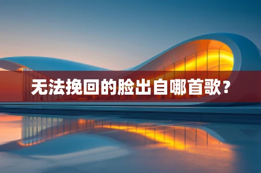 无法挽回的脸出自哪首歌？