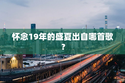 怀念19年的盛夏出自哪首歌？