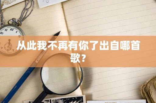 从此我不再有你了出自哪首歌？