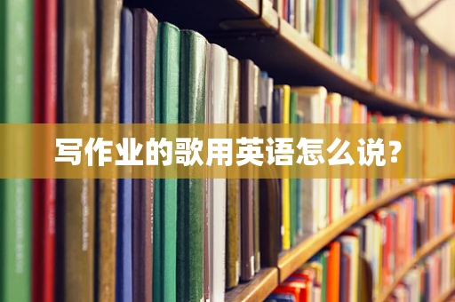 写作业的歌用英语怎么说？