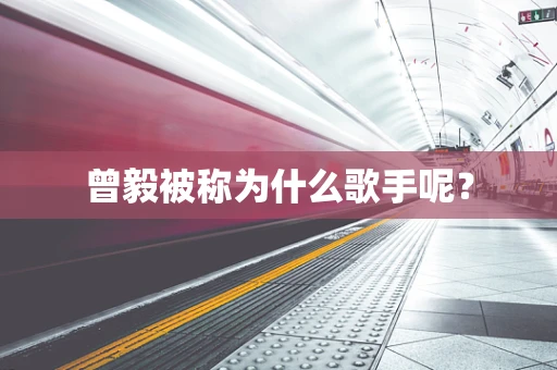 曾毅被称为什么歌手呢？