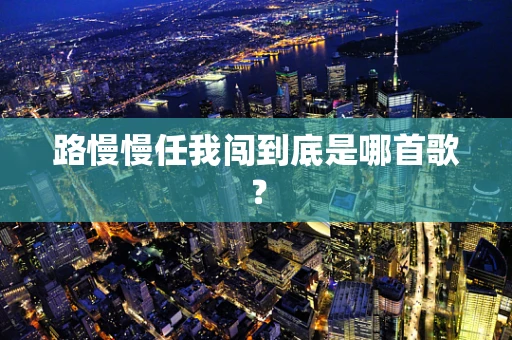 路慢慢任我闯到底是哪首歌？
