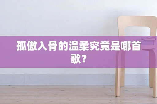 孤傲入骨的温柔究竟是哪首歌？