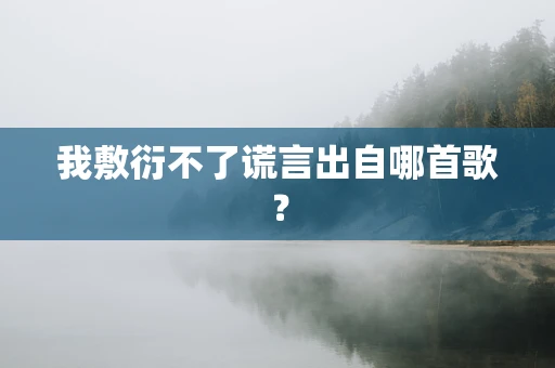 我敷衍不了谎言出自哪首歌？