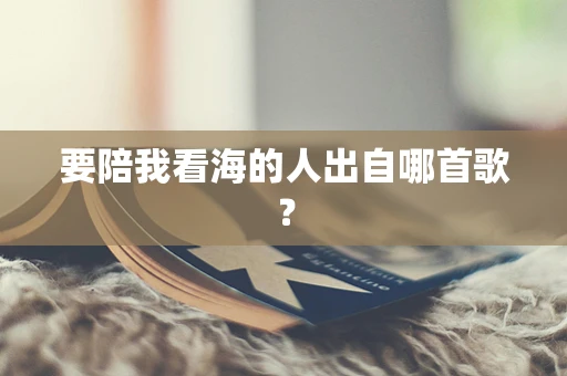 要陪我看海的人出自哪首歌？
