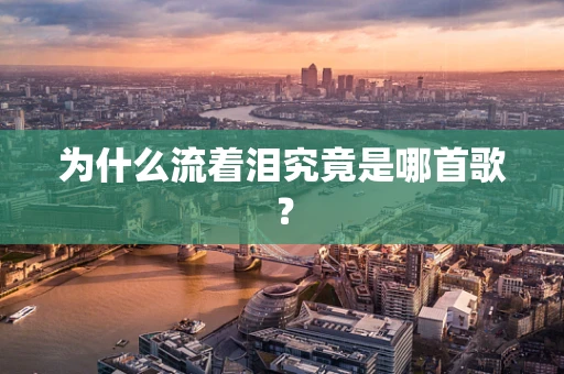 为什么流着泪究竟是哪首歌？