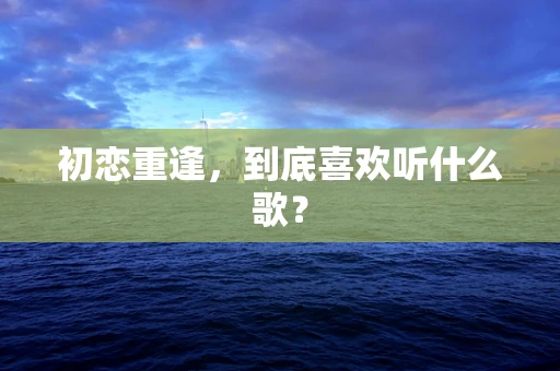 初恋重逢，到底喜欢听什么歌？