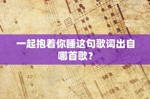 一起抱着你睡这句歌词出自哪首歌？