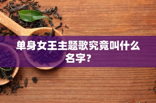 单身女王主题歌究竟叫什么名字？