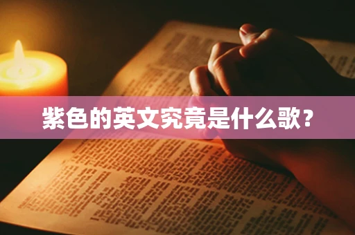 紫色的英文究竟是什么歌？