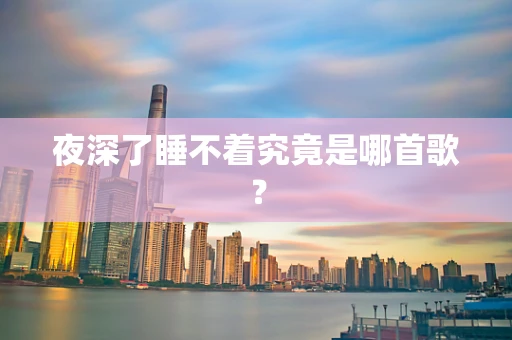 夜深了睡不着究竟是哪首歌？