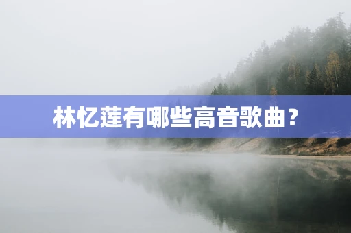 林忆莲有哪些高音歌曲？
