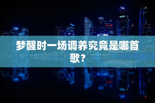 梦醒时一场调养究竟是哪首歌？