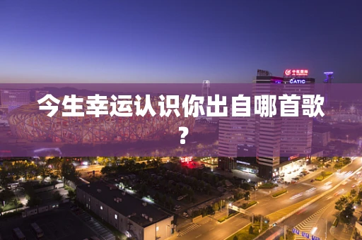 今生幸运认识你出自哪首歌？