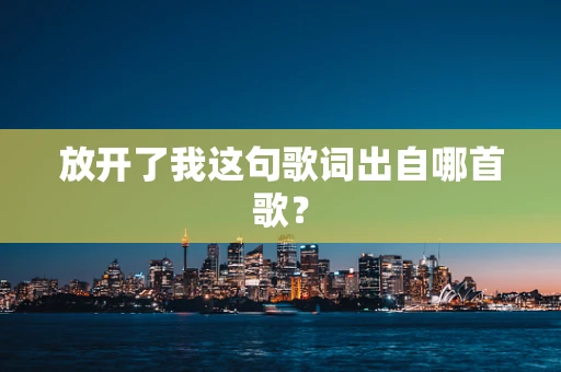 放开了我这句歌词出自哪首歌？