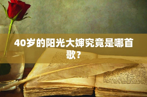 40岁的阳光大婶究竟是哪首歌？