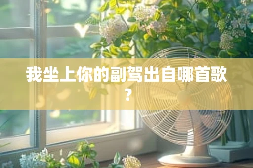 我坐上你的副驾出自哪首歌？