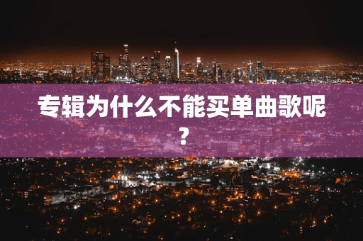 专辑为什么不能买单曲歌呢？