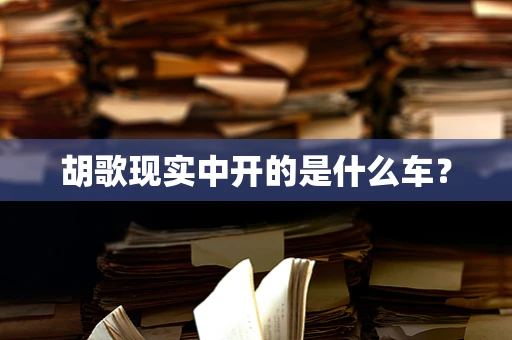 胡歌现实中开的是什么车？
