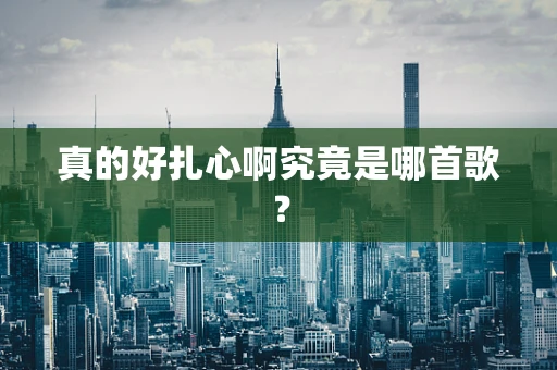 真的好扎心啊究竟是哪首歌？