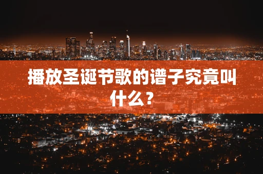 播放圣诞节歌的谱子究竟叫什么？
