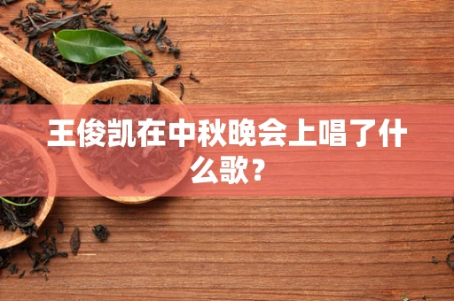 王俊凯在中秋晚会上唱了什么歌？