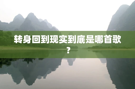转身回到现实到底是哪首歌？