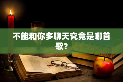 不能和你多聊天究竟是哪首歌？
