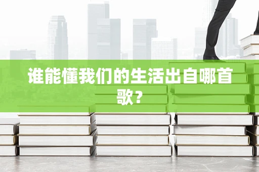 谁能懂我们的生活出自哪首歌？